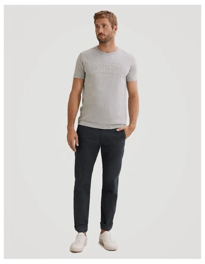 Country Road Australian Cotton Standard Fit Stretch Chino in Navy