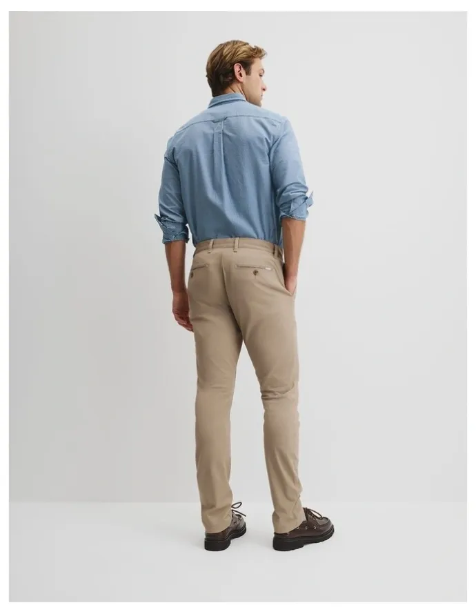 Country Road Australian Cotton Slim Fit Stretch Chino in Birch