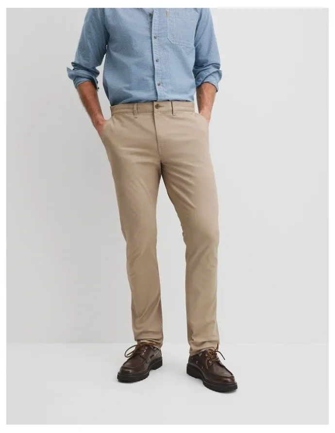 Country Road Australian Cotton Slim Fit Stretch Chino in Birch