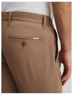 Country Road Australian Cotton Slim Fit Stretch Chino in Tan