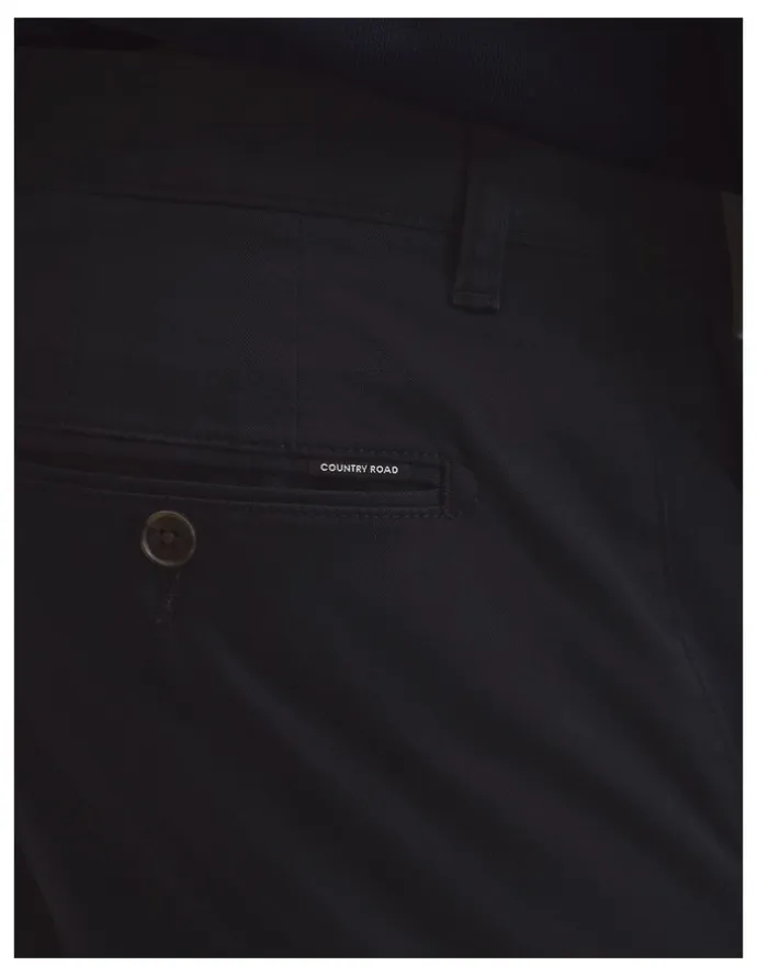 Country Road Australian Cotton Slim Fit Stretch Chino in Jet Black