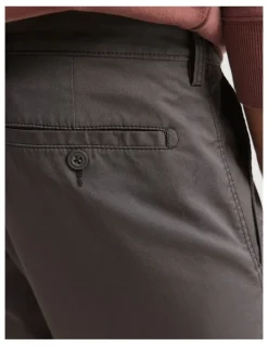 Country Road Australian Cotton Stretch Chino Short in Charcoal