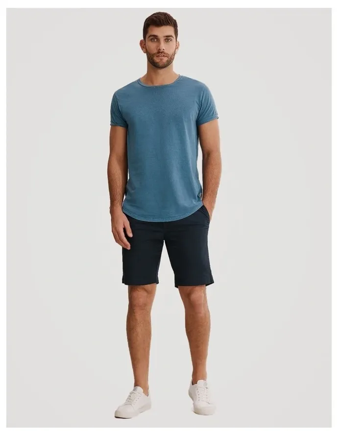 Country Road Australian Cotton Stretch Chino Short in Navy