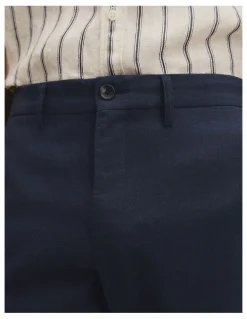 Country Road Linen Cotton Pant in Navy