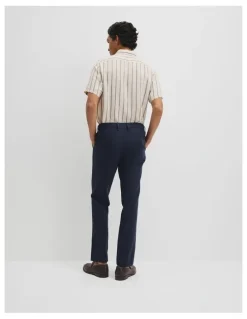 Country Road Linen Cotton Pant in Navy