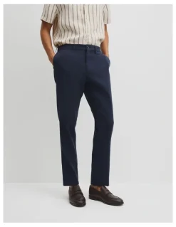 Country Road Linen Cotton Pant in Navy