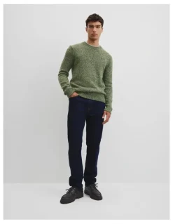 Country Road Merino Wool Blend Crew Neck Knit in Bushwalk