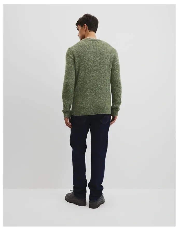 Country Road Merino Wool Blend Crew Neck Knit in Bushwalk