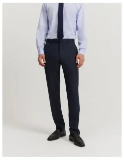 Country Road Regular Fit Australian Wool Travel Pant in Navy