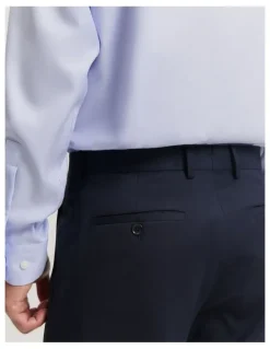 Country Road Regular Fit Australian Wool Travel Pant in Navy
