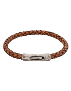 Cudworth Bracelet And Antique Stainless Steel Clasp in Tan
