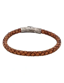 Cudworth Bracelet And Antique Stainless Steel Clasp in Tan