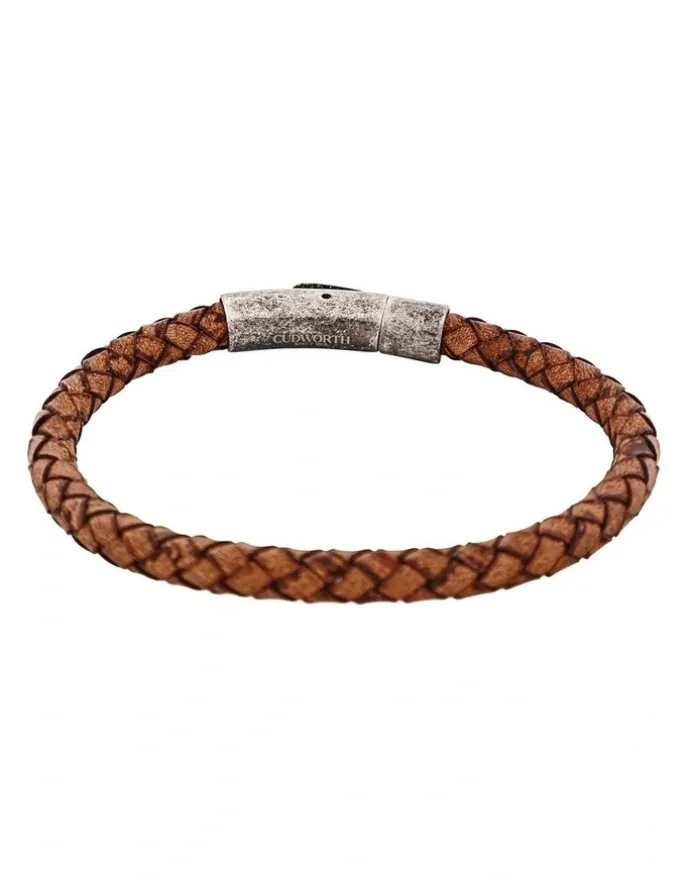 Cudworth Bracelet And Antique Stainless Steel Clasp in Tan