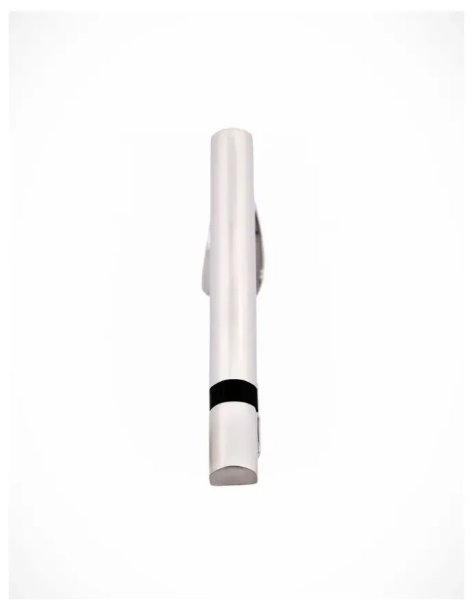 Cudworth Brush Rhodium/Black Tie Bar 60mm