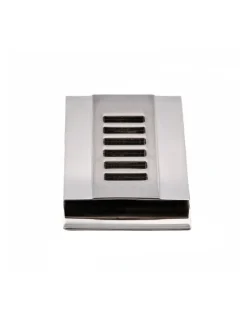 Cudworth Brushed And Polished Stainless Steel Money Clip in Silver