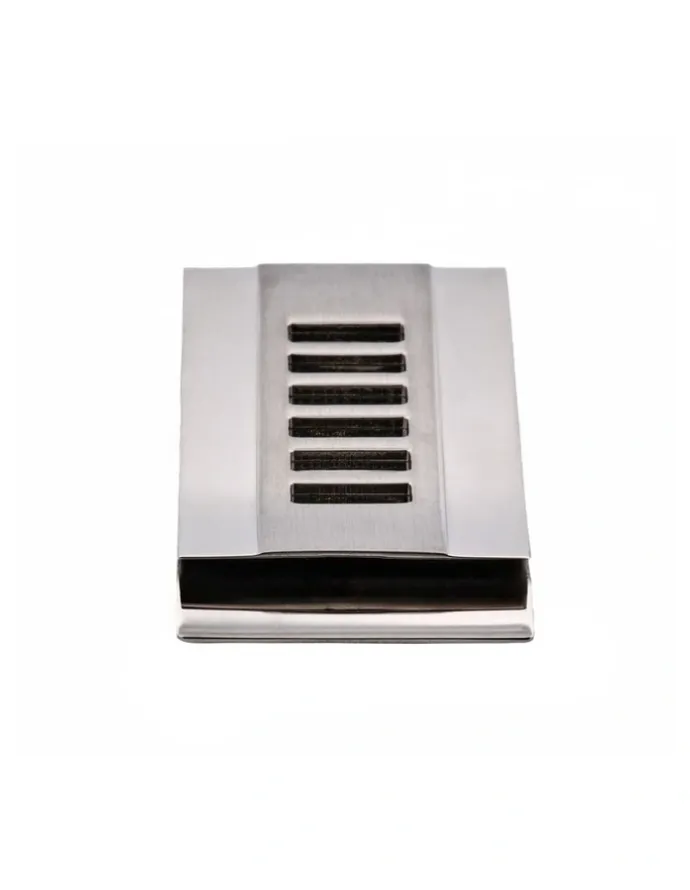Cudworth Brushed And Polished Stainless Steel Money Clip in Silver