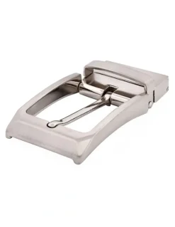 Cudworth Brushed Belt Buckle in Silver