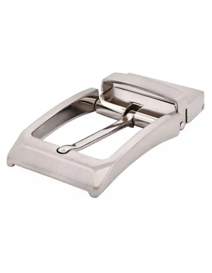 Cudworth Brushed Belt Buckle in Silver