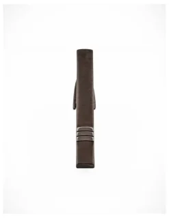 Cudworth Brushed Gun Metal with three strips Tie Clip 51mm