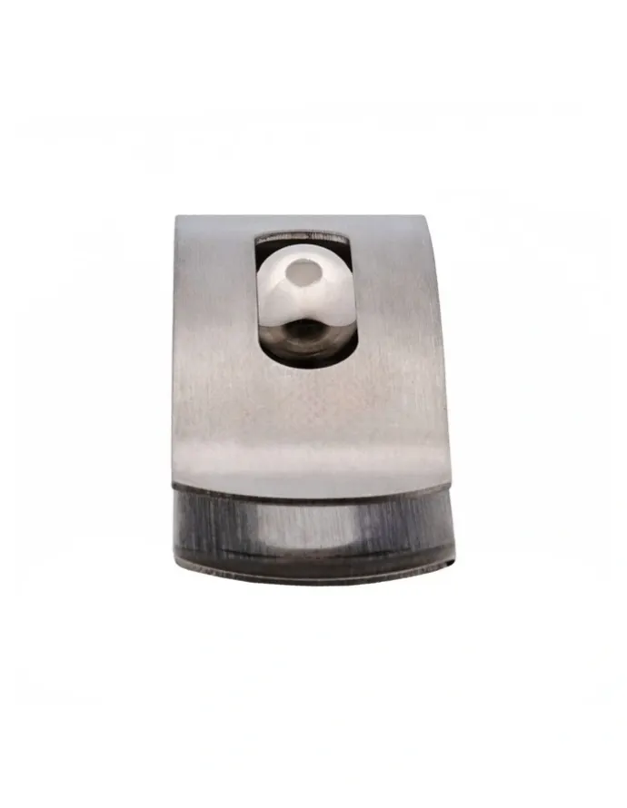 Cudworth Brushed Rhodium Plated And Ball Money Clip in Silver