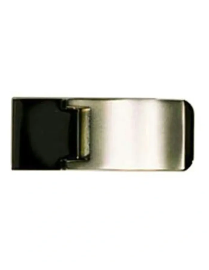 Cudworth Brushed Rhodium Plated Money Clip in Silver