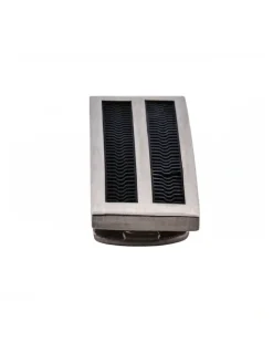 Cudworth Brushed Stainless Steel Rubber Inlay Money Clip in Silver