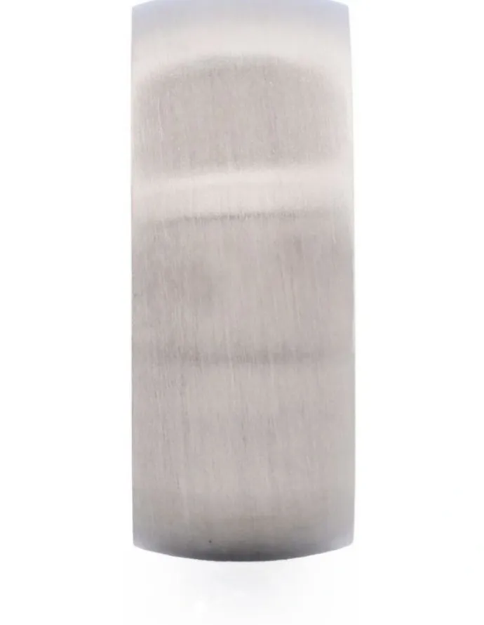 Cudworth Brushed Stainless Steel Band Ring in Silver