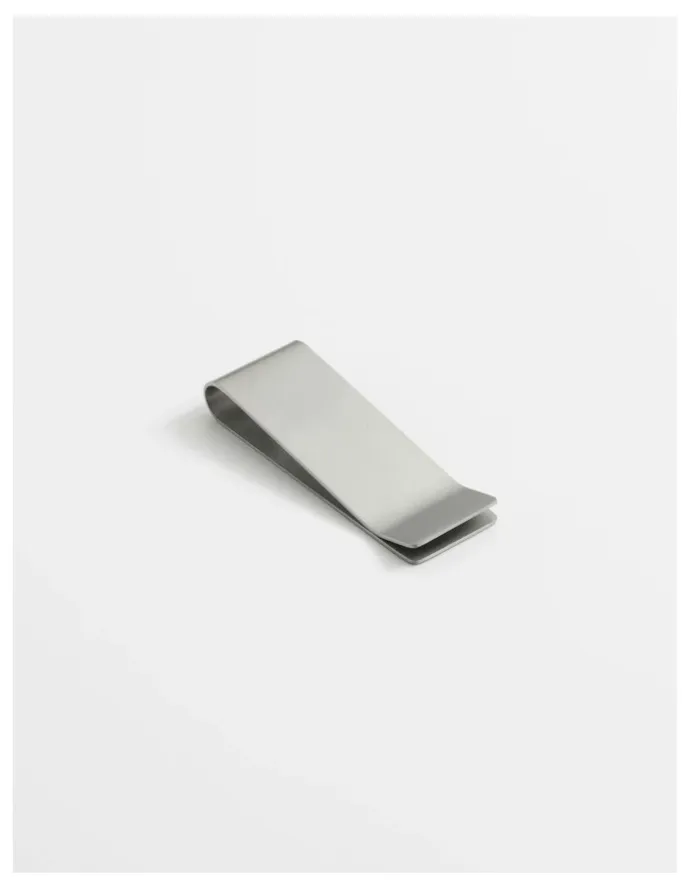 Cudworth Brushed Stainless Steel Money Clip in Silver