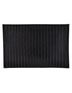 Cudworth Carbon Fibre Leather Card Wallet in Black