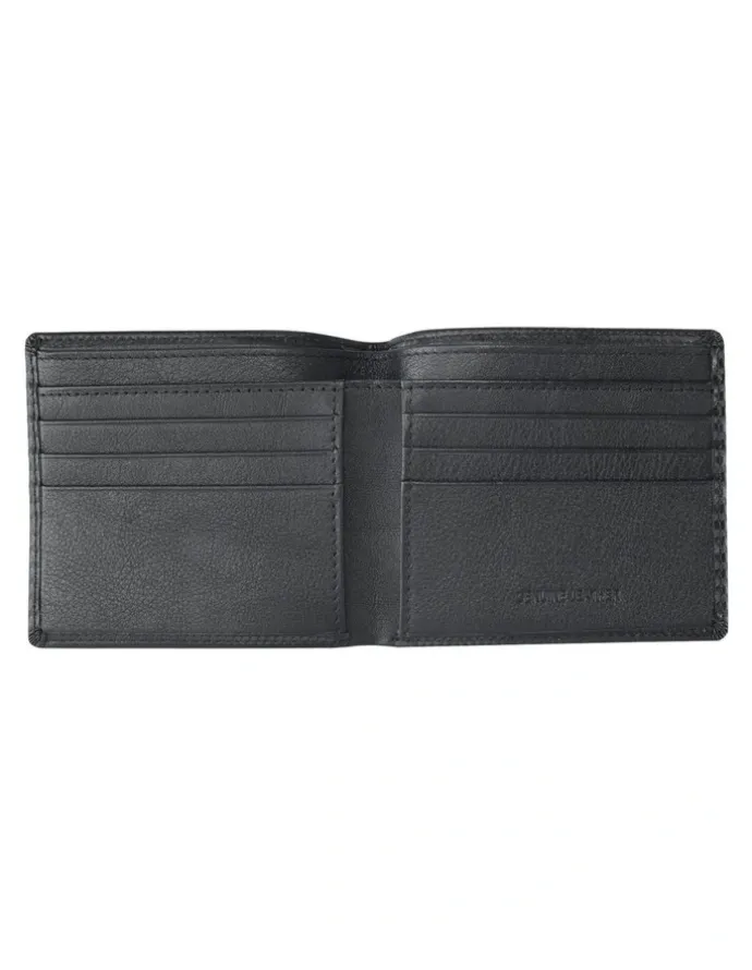 Cudworth Carbon Fibre Leather Wallet in Black