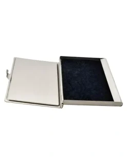 Cudworth Card Case In Stainless Steel with Carbon Fibre Inlay in Black