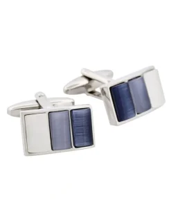 Cudworth Cat's eye Cufflinks multi grey