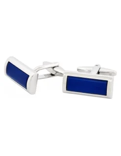 Cudworth Cat's eye Cufflinks - Sapphire Blue