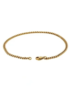 Cudworth Classic Cuban Link Bracelet Ion Plated Gold (215 x 3mm)