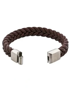 Cudworth Classic Umber Leather Bracelet in Brown
