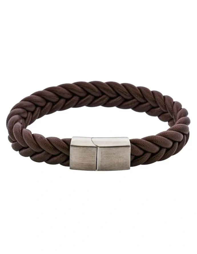 Cudworth Classic Umber Leather Bracelet in Brown