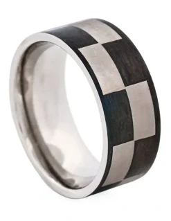 Cudworth Frosted Stainless Steel with Ion Plated Check Ring in Black