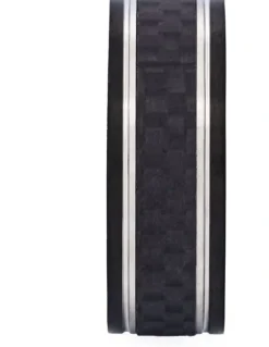 Cudworth Ion Plated Stainless Steel with Carbon Fibre Inlay Ring in Black