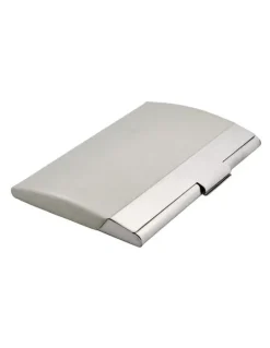 Cudworth Metal Business Card Holder in Silver