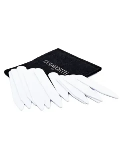 Cudworth Plastic Collar Stays 6 Pairs Large in White
