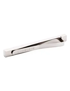 Cudworth Polished Stainless Steel with Brushed Ion Plated Rose Gold Tie Slide
