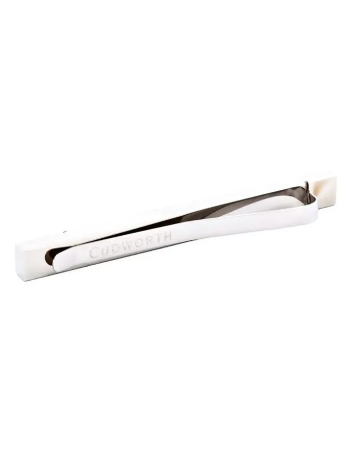 Cudworth Polished Stainless Steel with Brushed Ion Plated Gun Metal Tie Slide