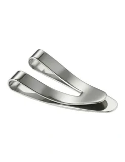 Cudworth Polished Stainless Steel V Shaped Money Clip in Silver