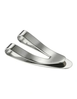 Cudworth Polished Stainless Steel V Shaped Money Clip in Silver