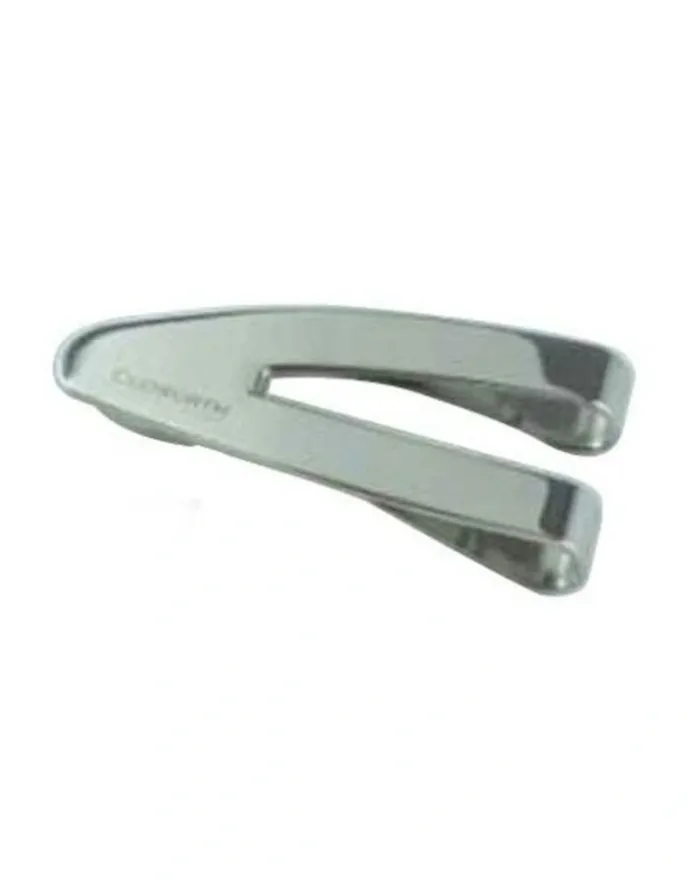 Cudworth Polished Stainless Steel V Shaped Money Clip in Silver