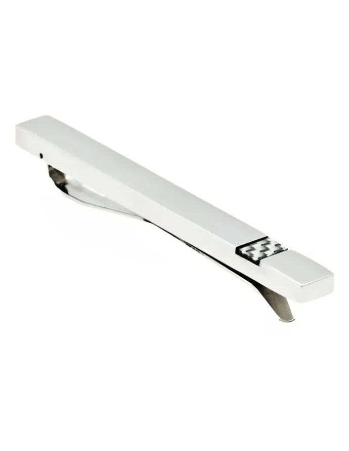 Cudworth Polished Stainless Steel Tie Slide with Fibreglass inlay