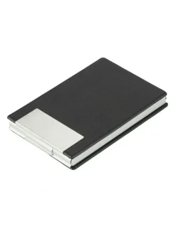 Cudworth Pu Business Aluminum Card Holder in Black