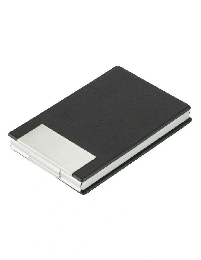 Cudworth Pu Business Aluminum Card Holder in Black