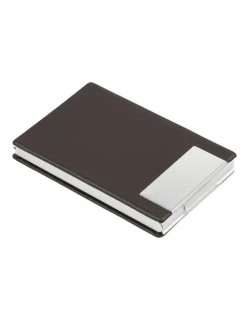 Cudworth Pu Business Card Holder in Brown