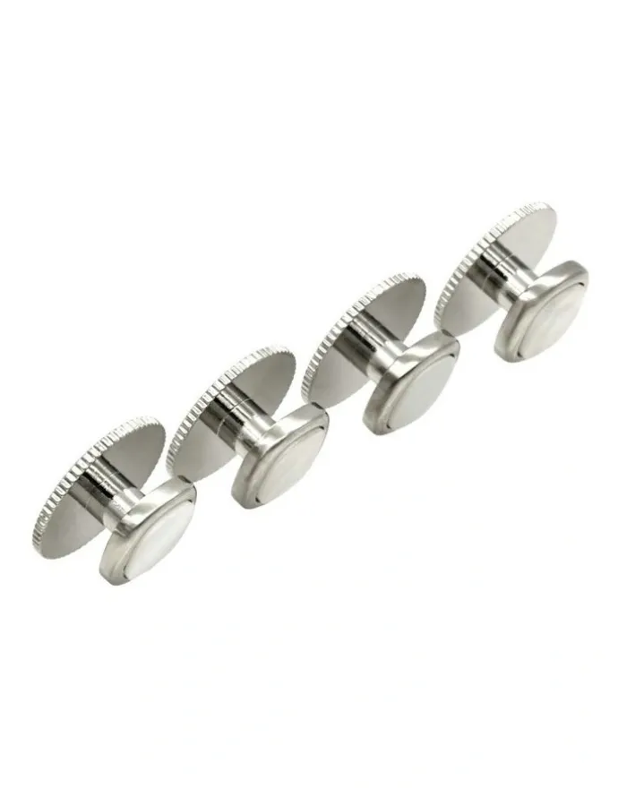 Cudworth Rhod Cushion Screw Shirt Stud Set of 4 in Mother Of Pearl